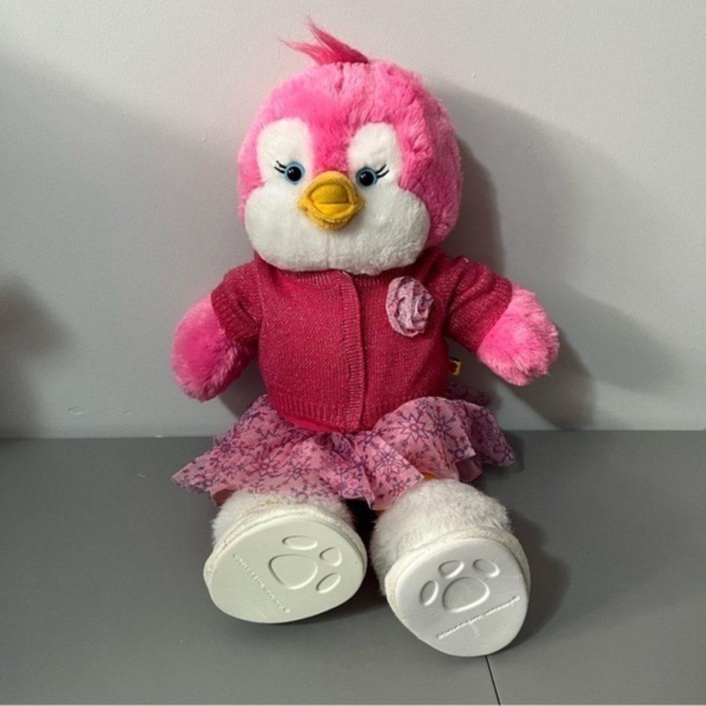 Build A Bear Pinky The Pink Penguin Stuffed Animal BAB No Tag 17”
